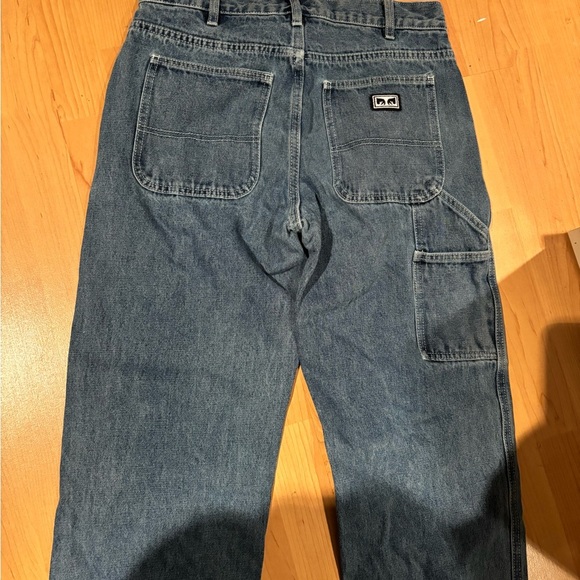 Obey Blue Straight Jeans Classic Denim - Picture 3 of 4